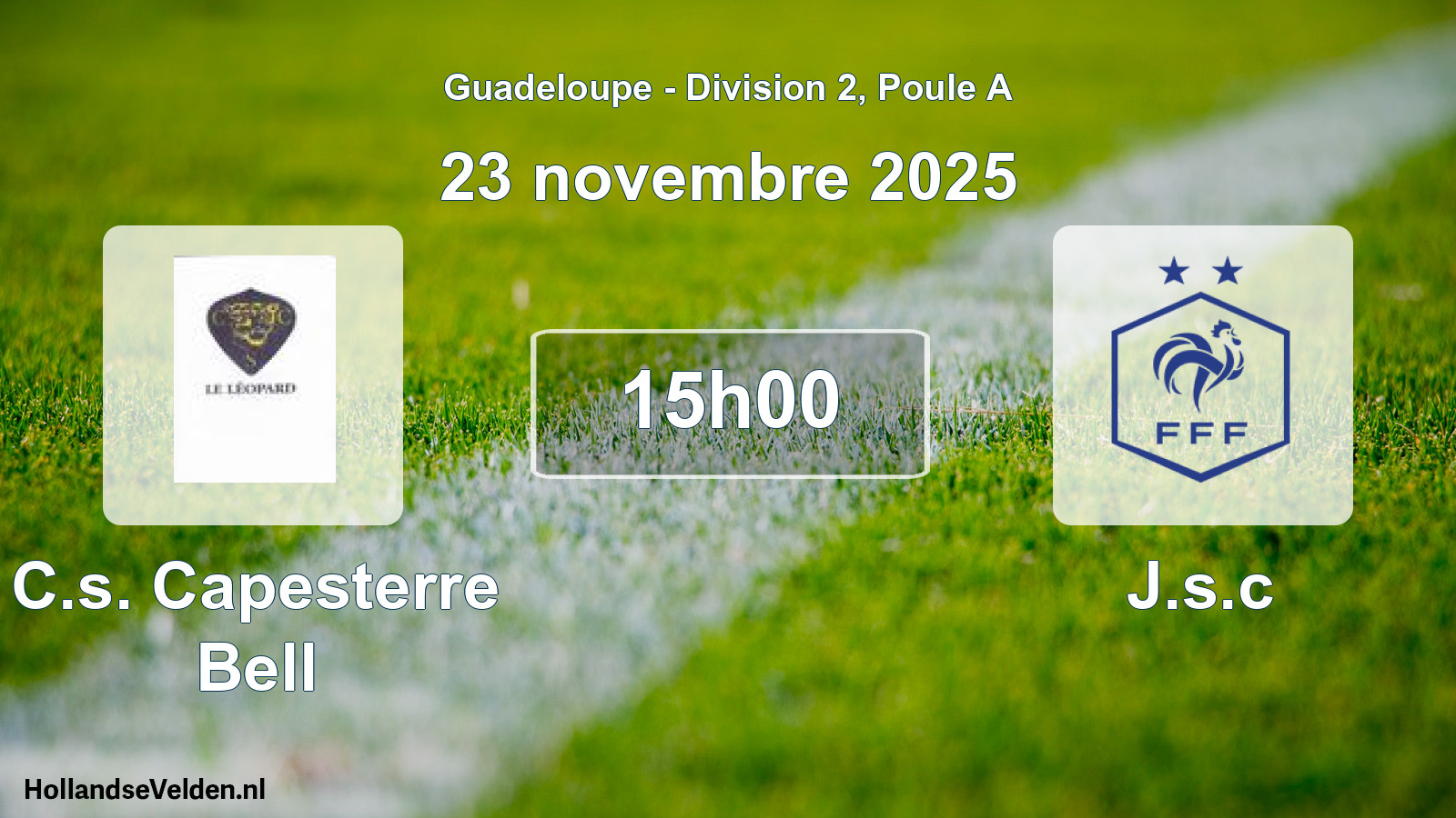 Match programmé: C.s. Capesterre Bell - J.s.c (23 novembre 2025)