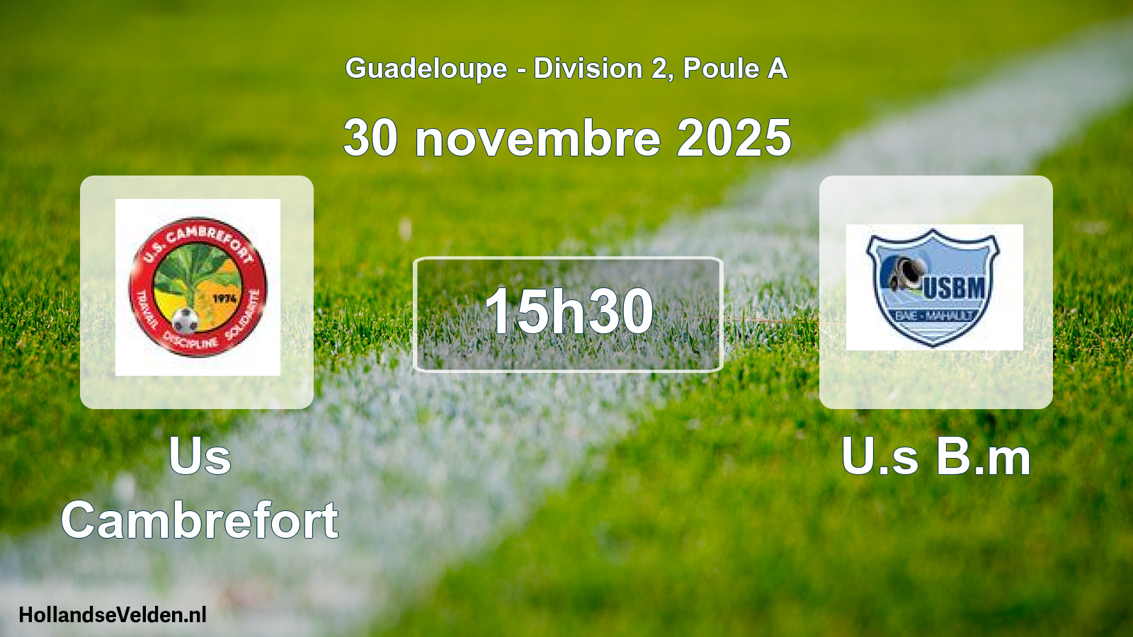Match programmé: Us Cambrefort - U.s B.m (30 novembre 2025)