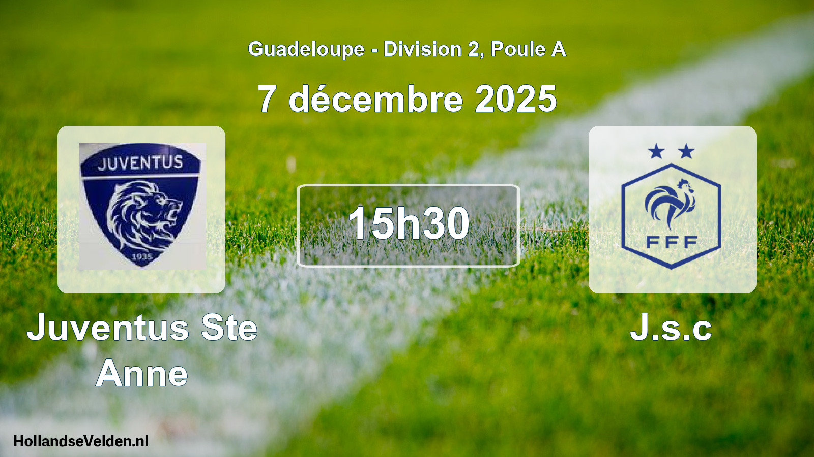 Geplande wedstrijd: Juventus Ste Anne - J.s.c (7 december 2025)