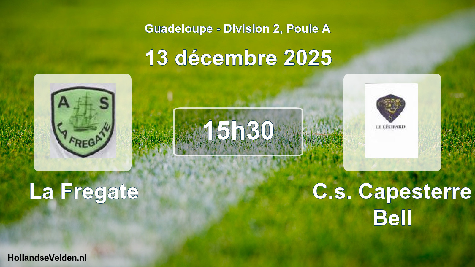 Match programmé: La Fregate - C.s. Capesterre Bell (13 décembre 2025)