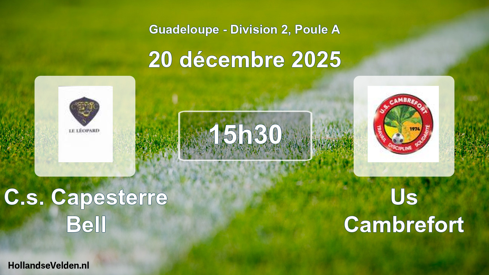 Scheduled Match: C.s. Capesterre Bell - Us Cambrefort (20 December 2025)