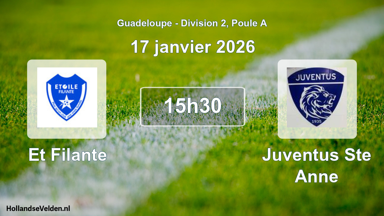 Scheduled Match: Et Filante - Juventus Ste Anne (17 January 2026)