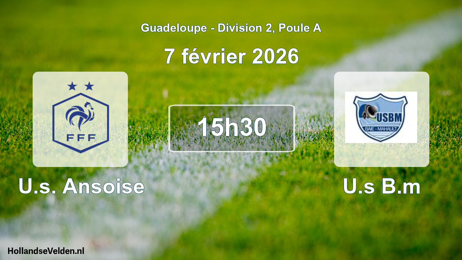 Match programmé: U.s. Ansoise - U.s B.m (7 février 2026)