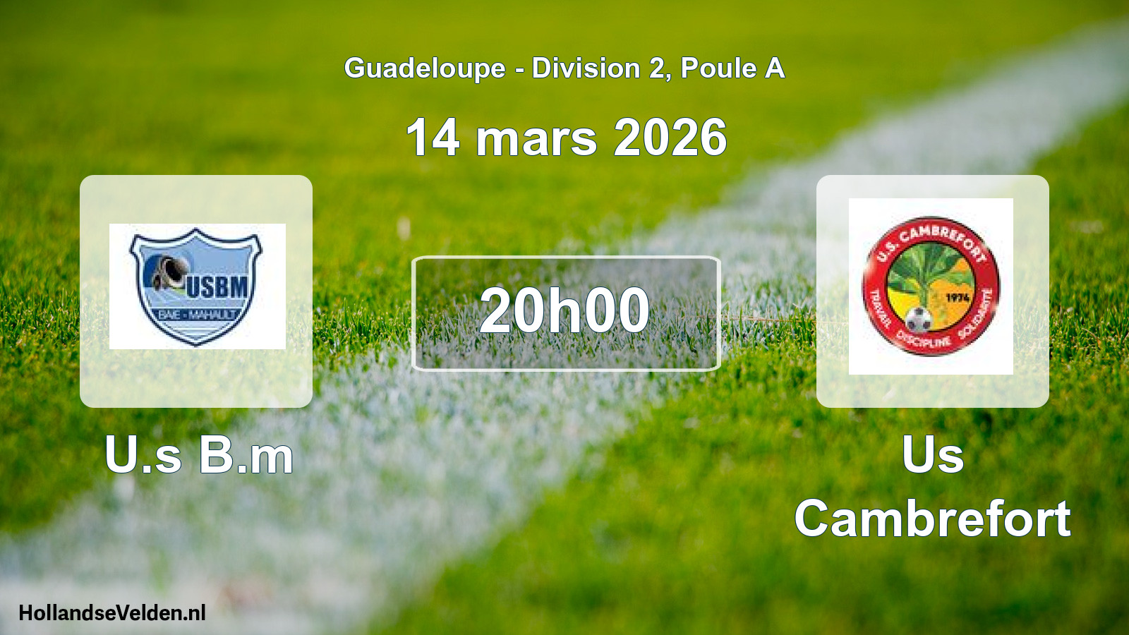 Match programmé: U.s B.m - Us Cambrefort (14 mars 2026)