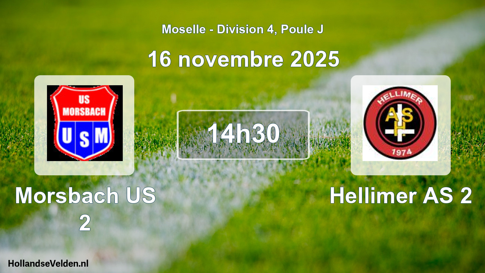 Scheduled Match: Morsbach US 2 - Hellimer AS 2 (16 November 2025)