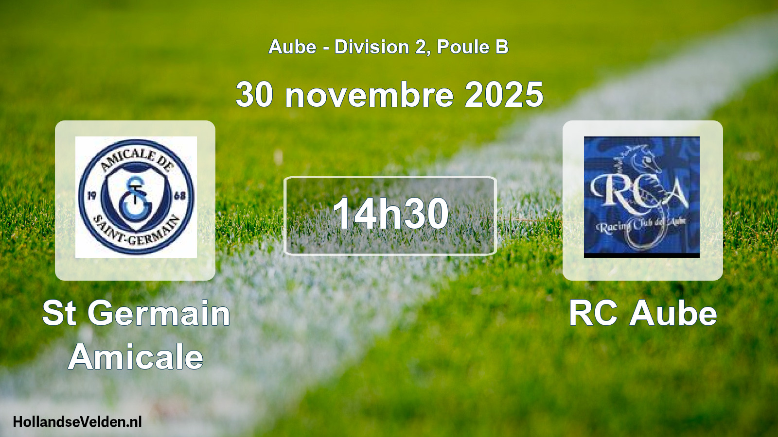 Geplande wedstrijd: St Germain Amicale - RC Aube (30 november 2025)