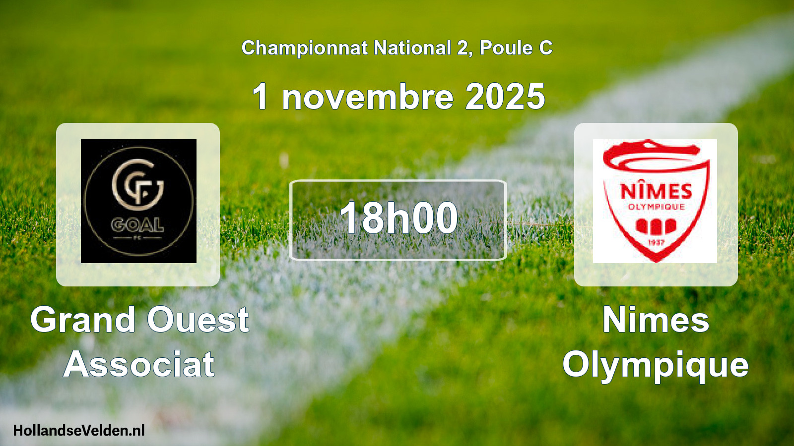 Geplande wedstrijd: Grand Ouest Associat - Nimes Olympique (1 novembre 2025)