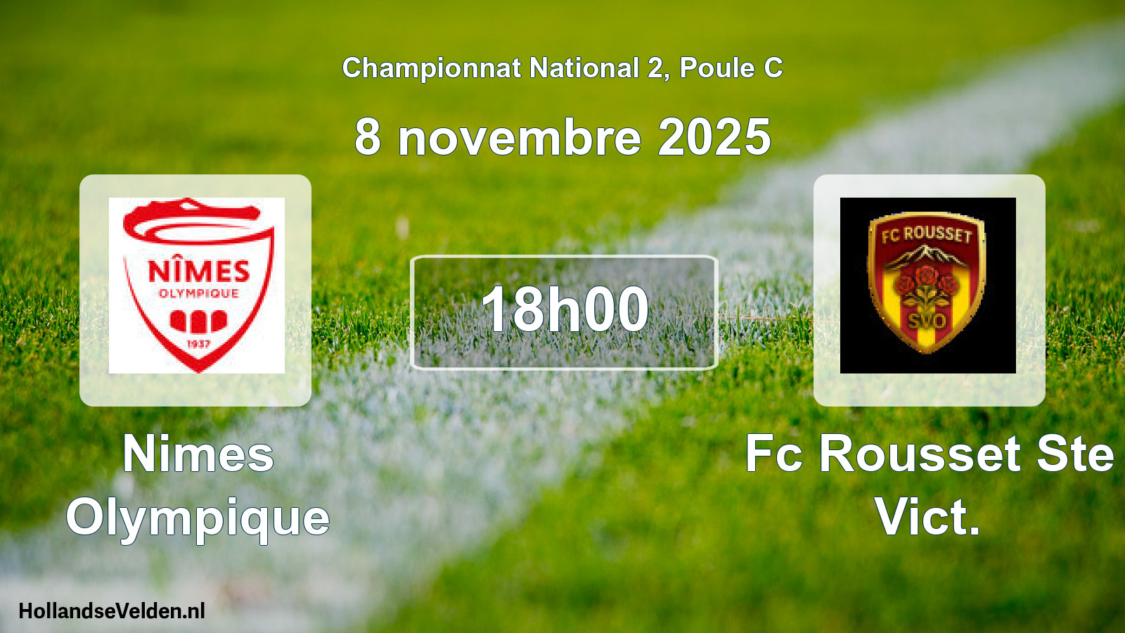 Scheduled Match: Nimes Olympique - Fc Rousset Ste Vict. (8 November 2025)