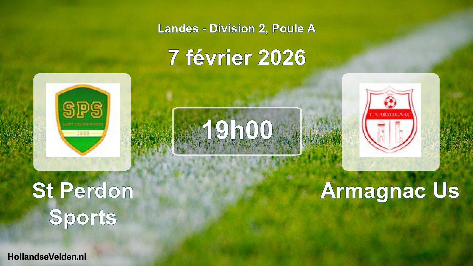 Match programmé: St Perdon Sports - Armagnac Us (7 février 2026)