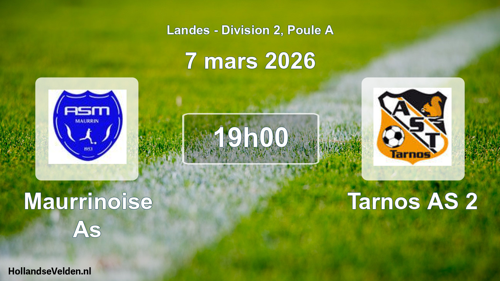 Match programmé: Maurrinoise As - Tarnos AS 2 (7 mars 2026)