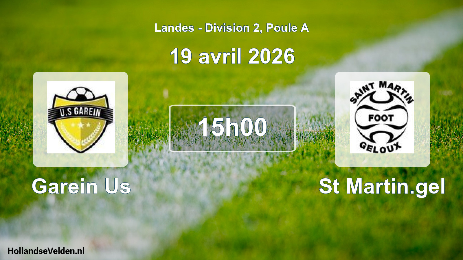 Scheduled Match: Garein Us - St Martin.gel (19 April 2026)