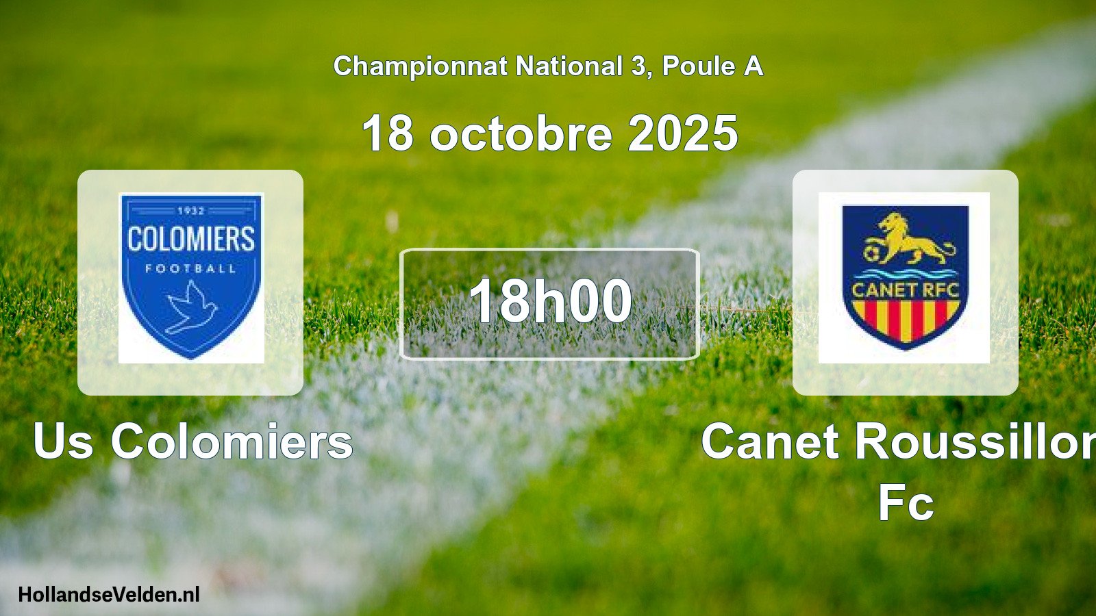 Scheduled Match: Us Colomiers - Canet Roussillon Fc (18 October 2025)