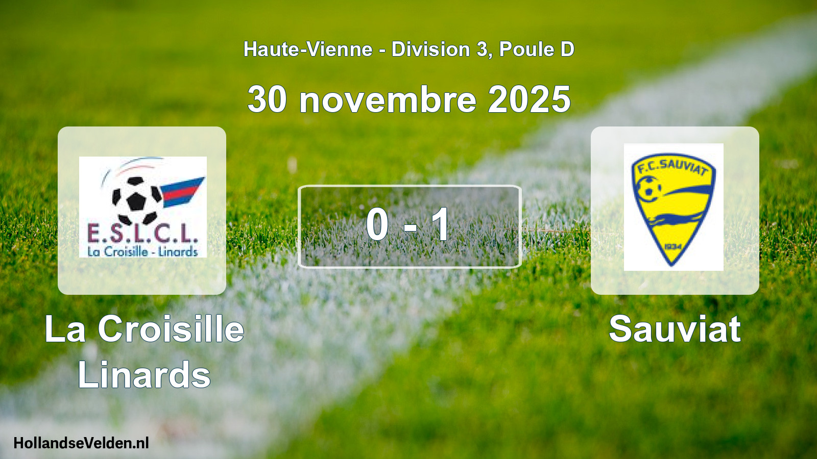 Gespeelde wedstrijd: La Croisille Linards - Sauviat 0 - 1 (30 november 2025)