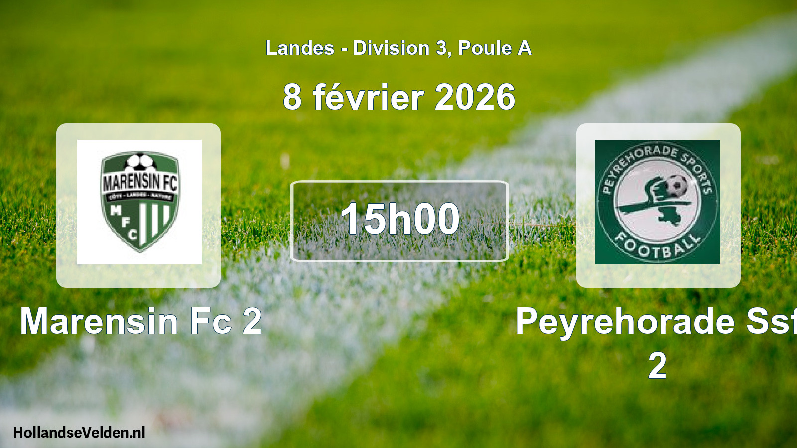 Scheduled Match: Marensin Fc 2 - Peyrehorade Ssf 2 (8 February 2026)