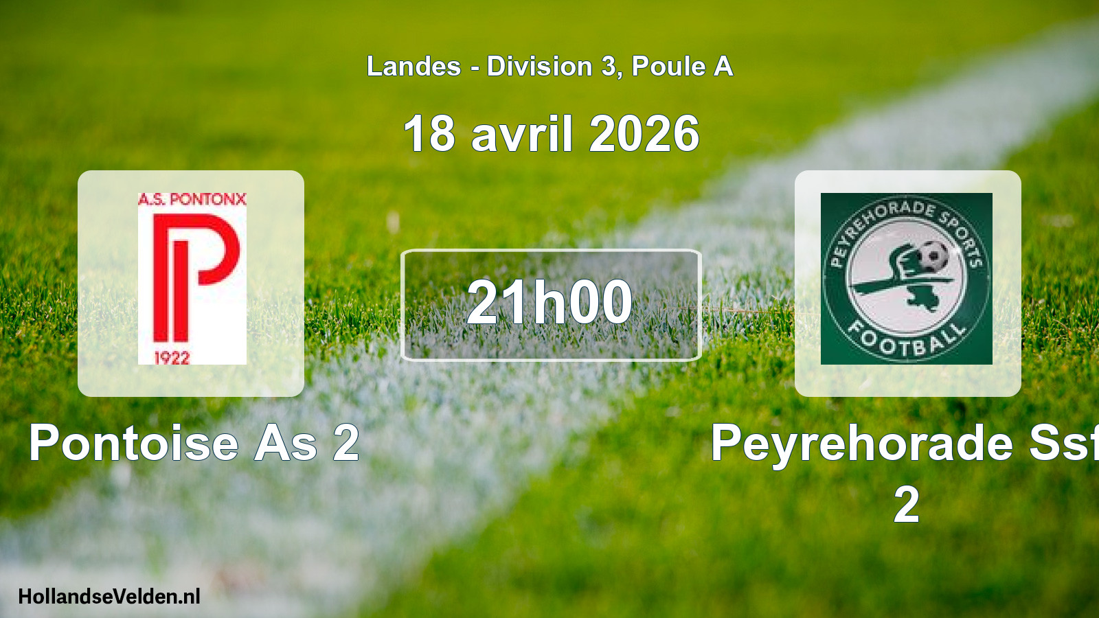 Gespeelde wedstrijd: Pontoise As 2 - Peyrehorade Ssf 2 1 - 1 (30 november 2025)