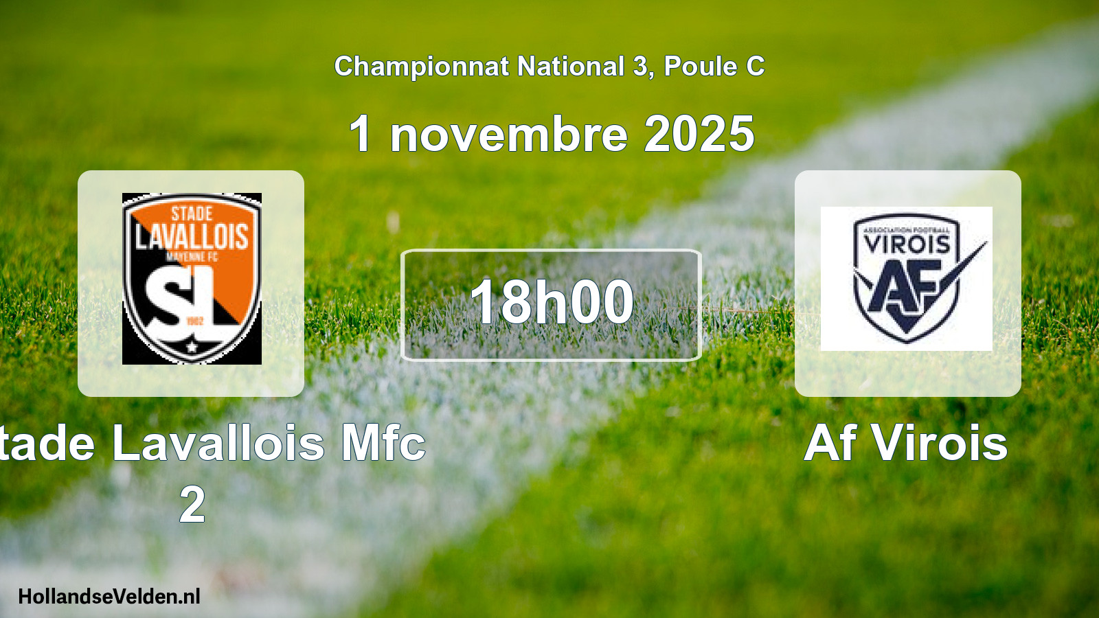 Geplande wedstrijd: Stade Lavallois Mfc 2 - Af Virois (1 novembre 2025)