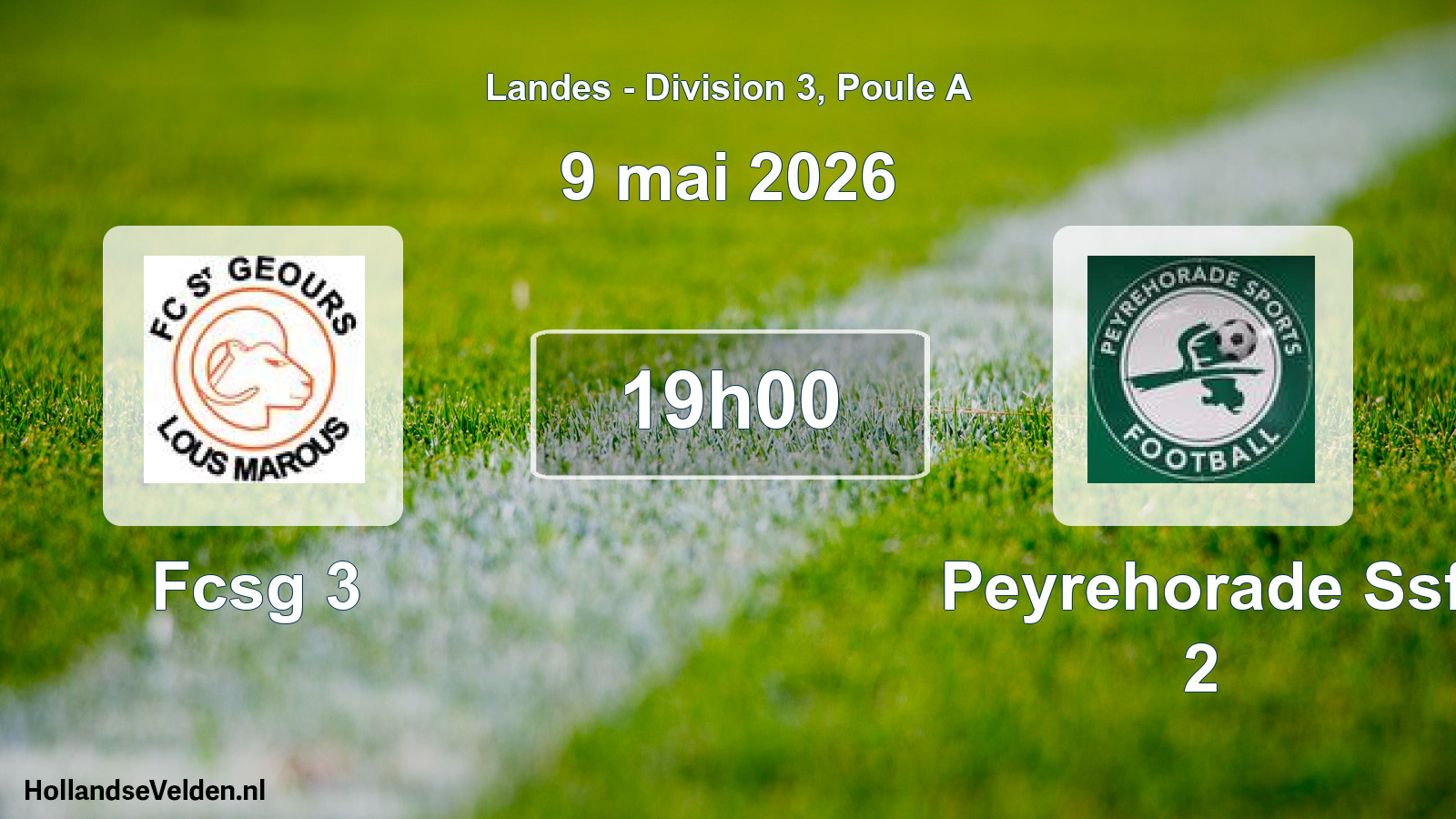 Scheduled Match: Fcsg 3 - Peyrehorade Ssf 2 (9 May 2026)