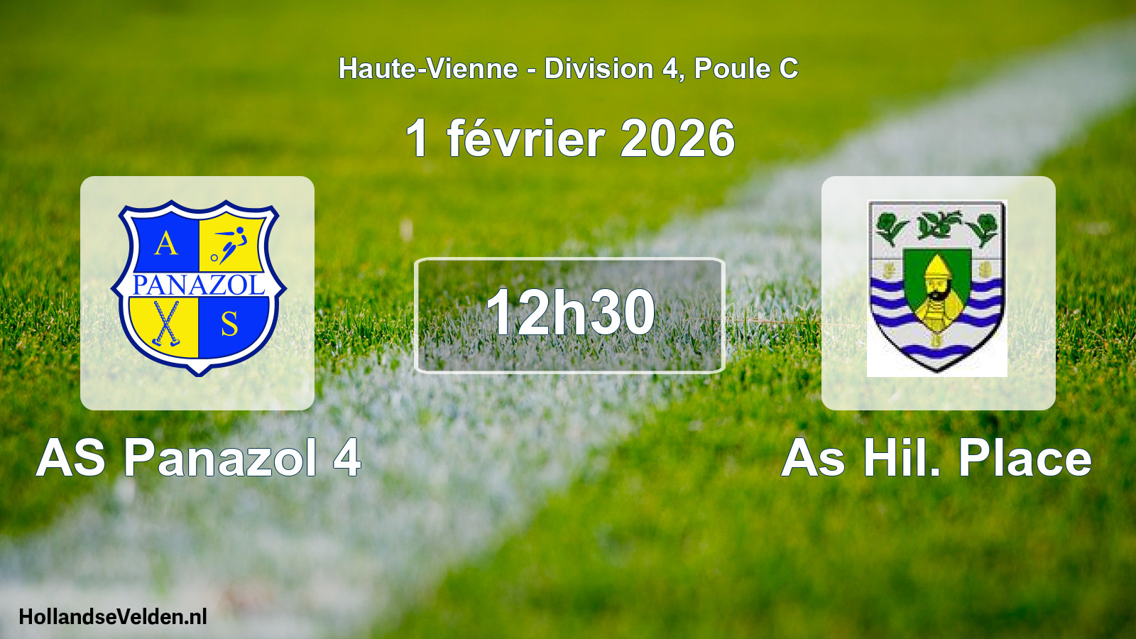 Scheduled Match: AS Panazol 4 - As Hil. Place (1 February 2026)