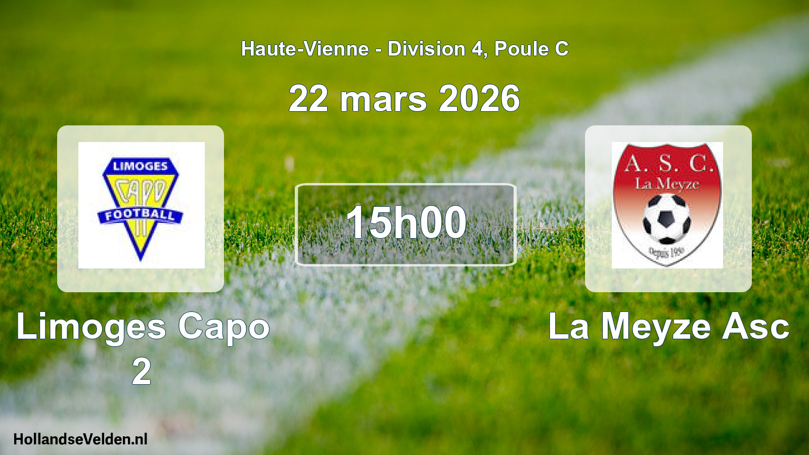 Geplande wedstrijd: Limoges Capo 2 - La Meyze Asc (22 maart 2026)