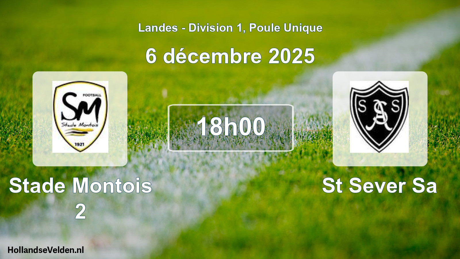 Geplande wedstrijd: Stade Montois 2 - St Sever Sa (6 december 2025)