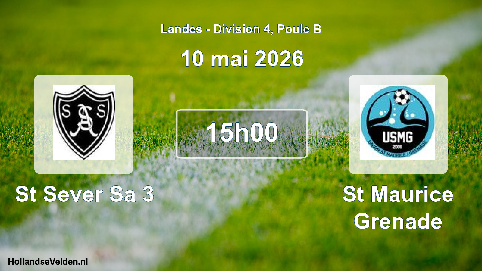 Geplande wedstrijd: St Sever Sa 3 - St Maurice Grenade (10 mei 2026)