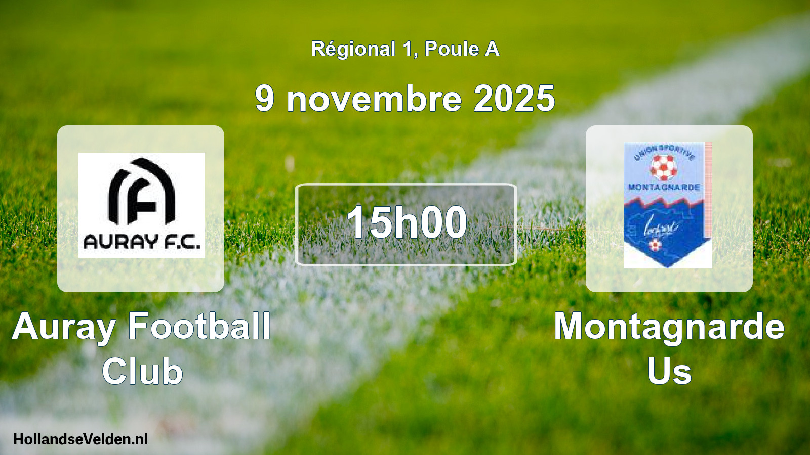 Geplande wedstrijd: Auray Football Club - Montagnarde Us (9 novembre 2025)