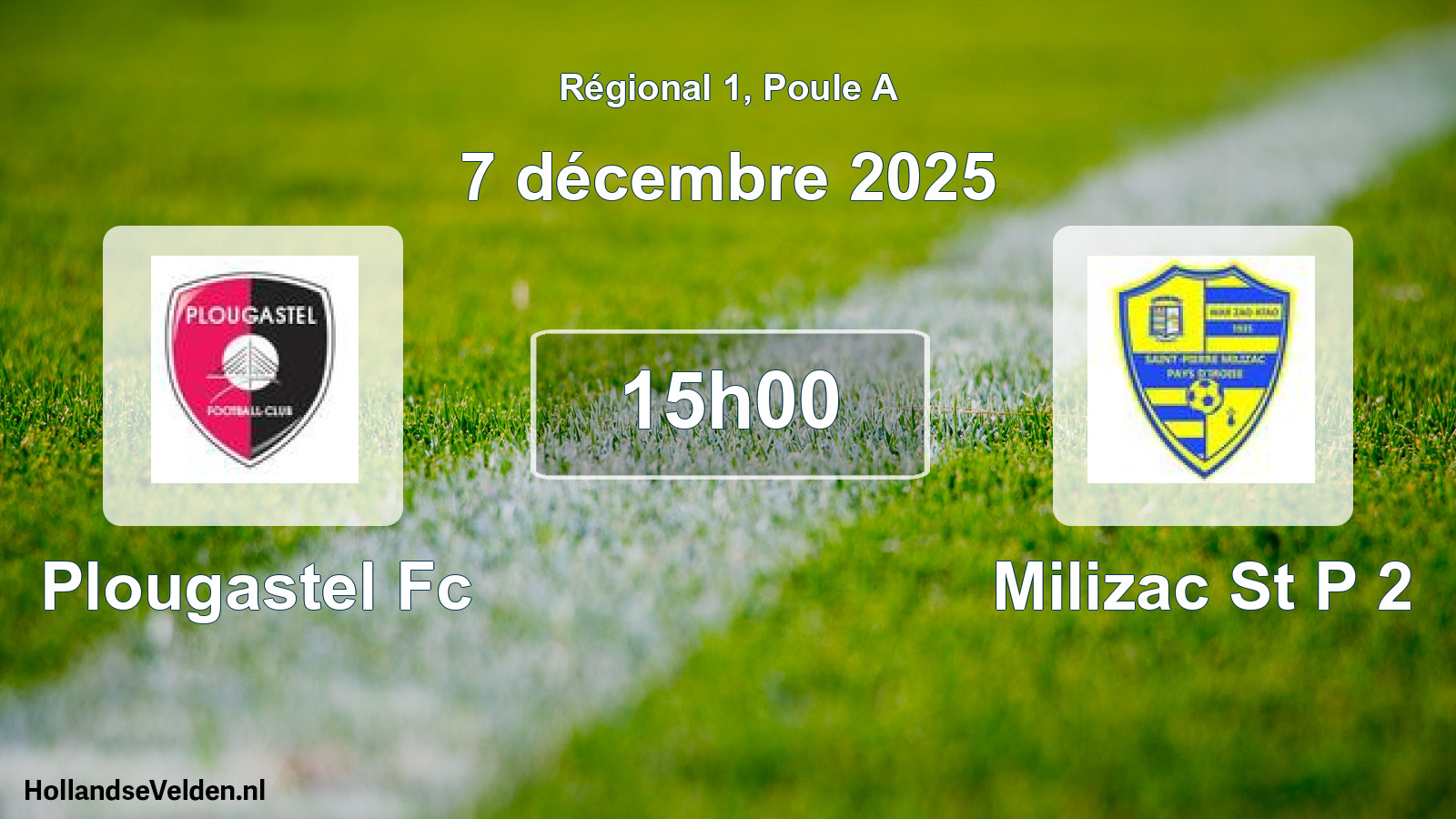 Scheduled Match: Plougastel Fc - Milizac St P 2 (7 December 2025)