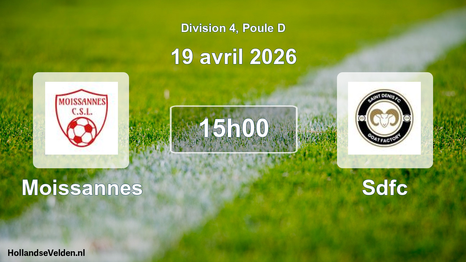 Scheduled Match: Moissannes - Sdfc (19 April 2026)