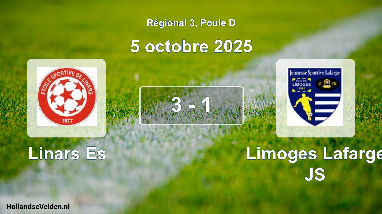 Total number of matches played: Linars Es - Limoges Lafarge JS 3 - 1 (5 October 2025)