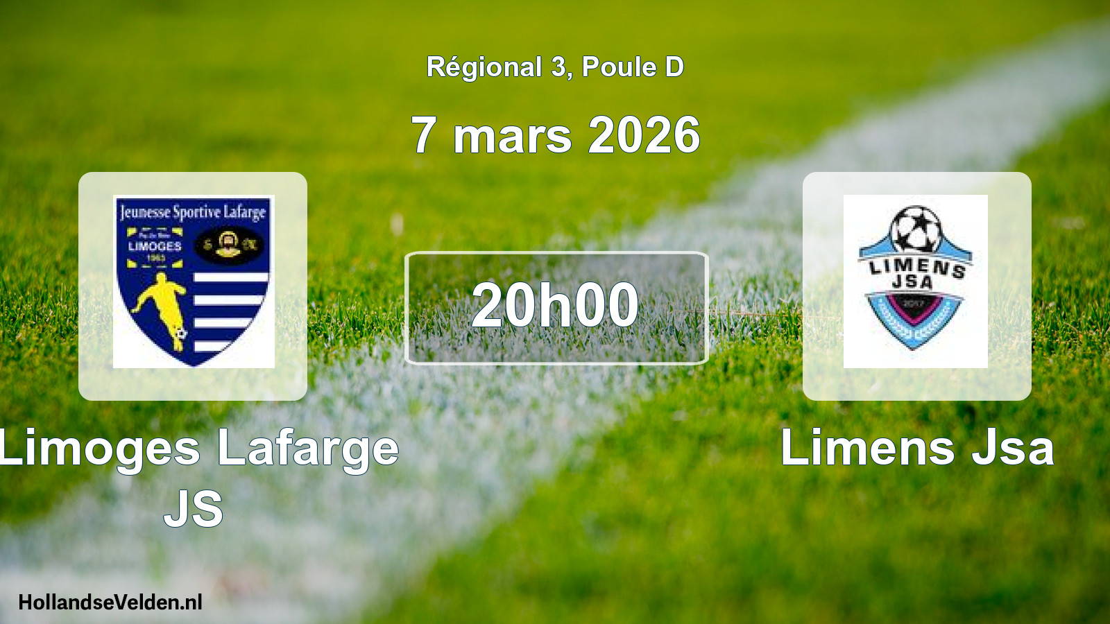 Scheduled Match: Limoges Lafarge JS - Limens Jsa (7 March 2026)