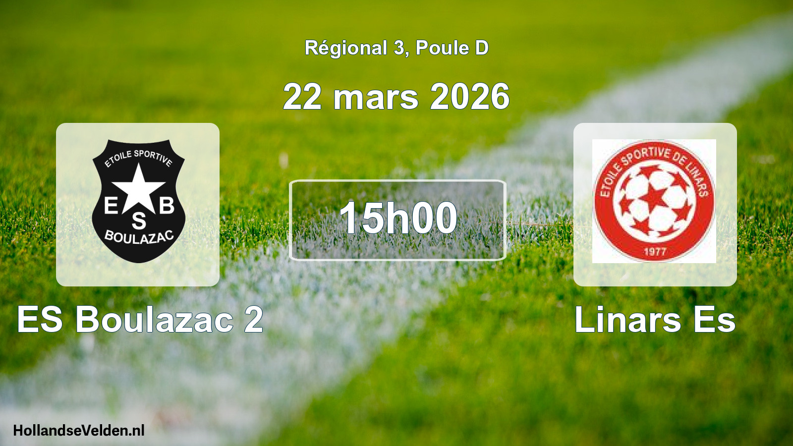 Scheduled Match: ES Boulazac 2 - Linars Es (22 March 2026)