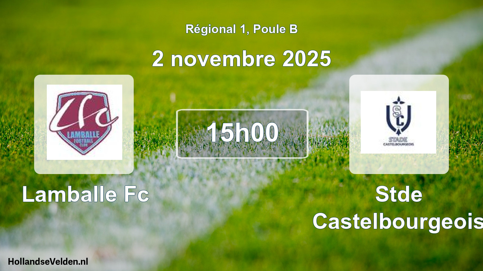 Scheduled Match: Lamballe Fc - Stde Castelbourgeois (2 November 2025)