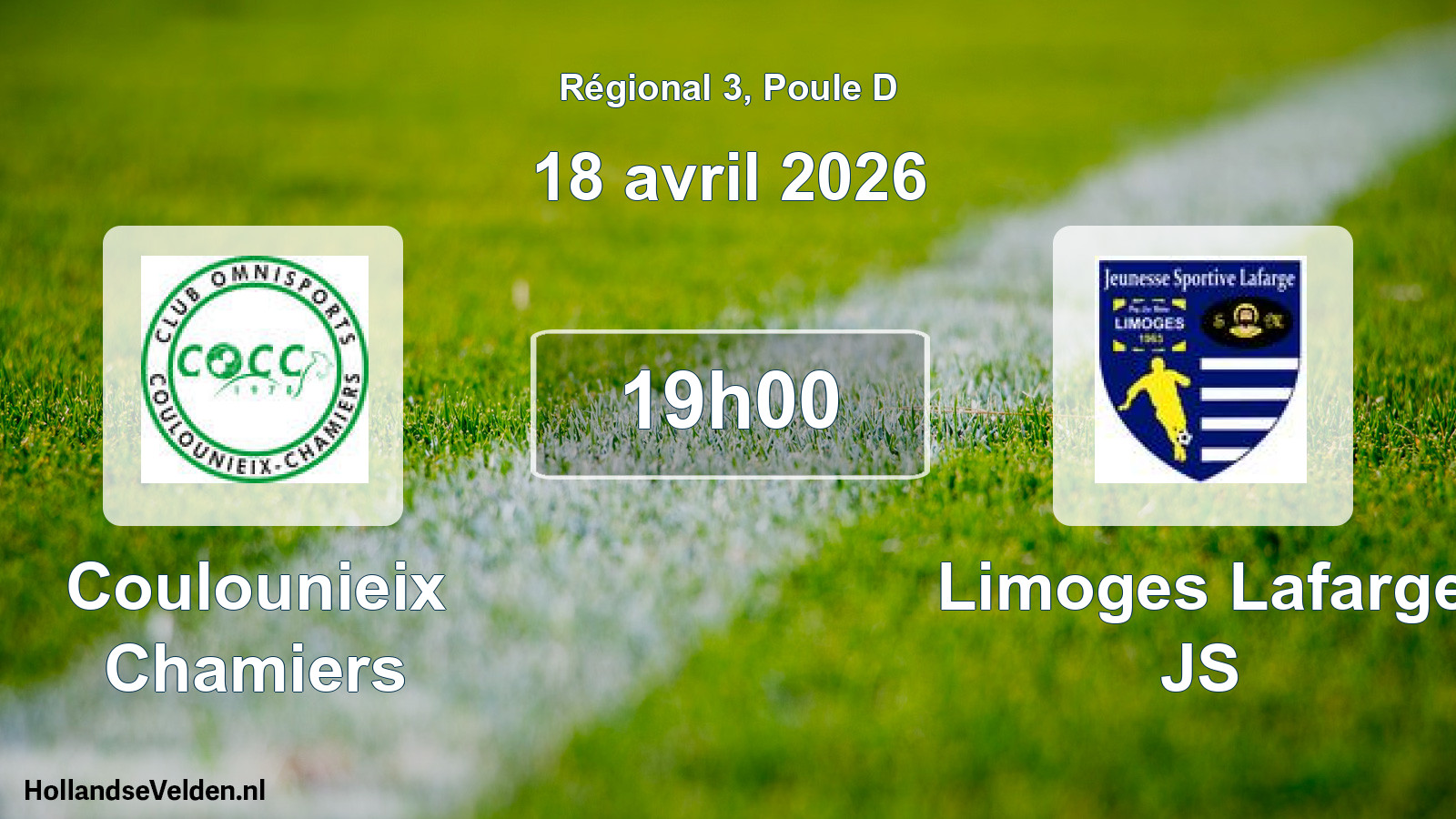 Match programmé: Coulounieix Chamiers - Limoges Lafarge JS (18 avril 2026)