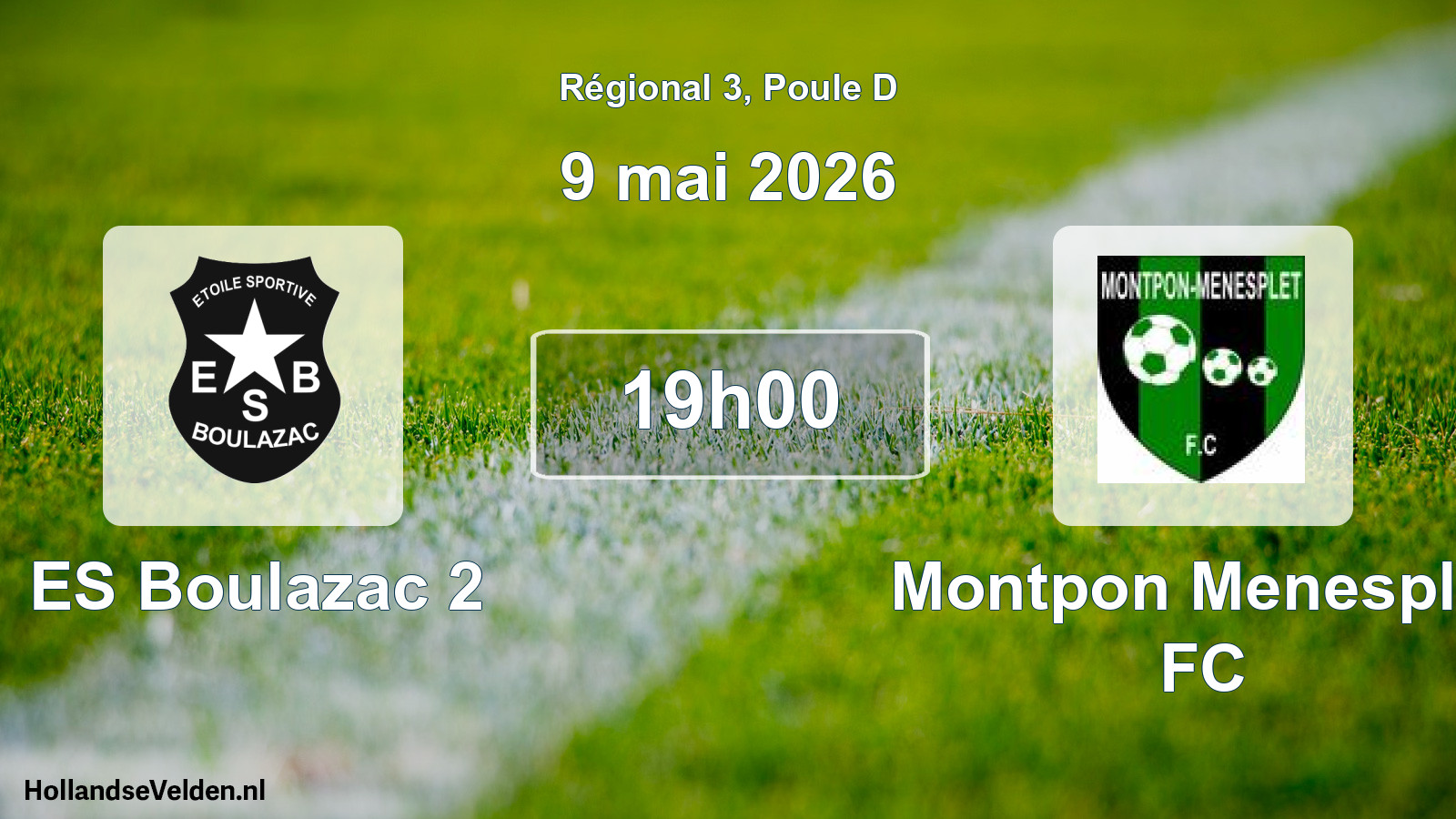 Scheduled Match: ES Boulazac 2 - Montpon Menesplet FC (9 May 2026)