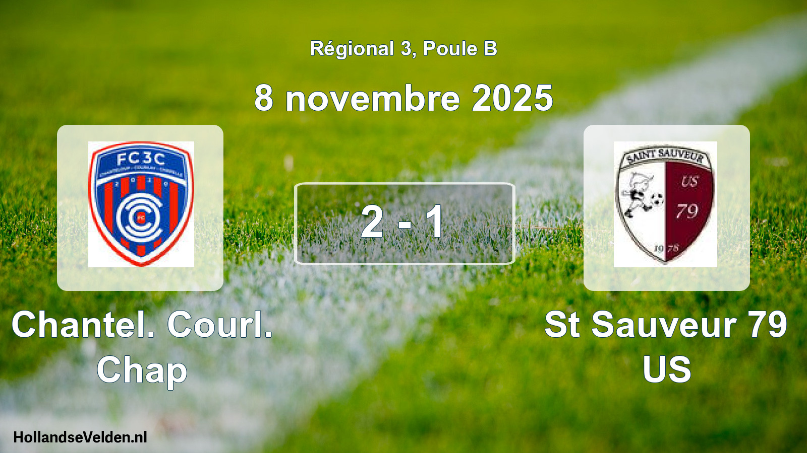 Total number of matches played: Chantel. Courl. Chap - St Sauveur 79 US 2 - 1 (8 November 2025)