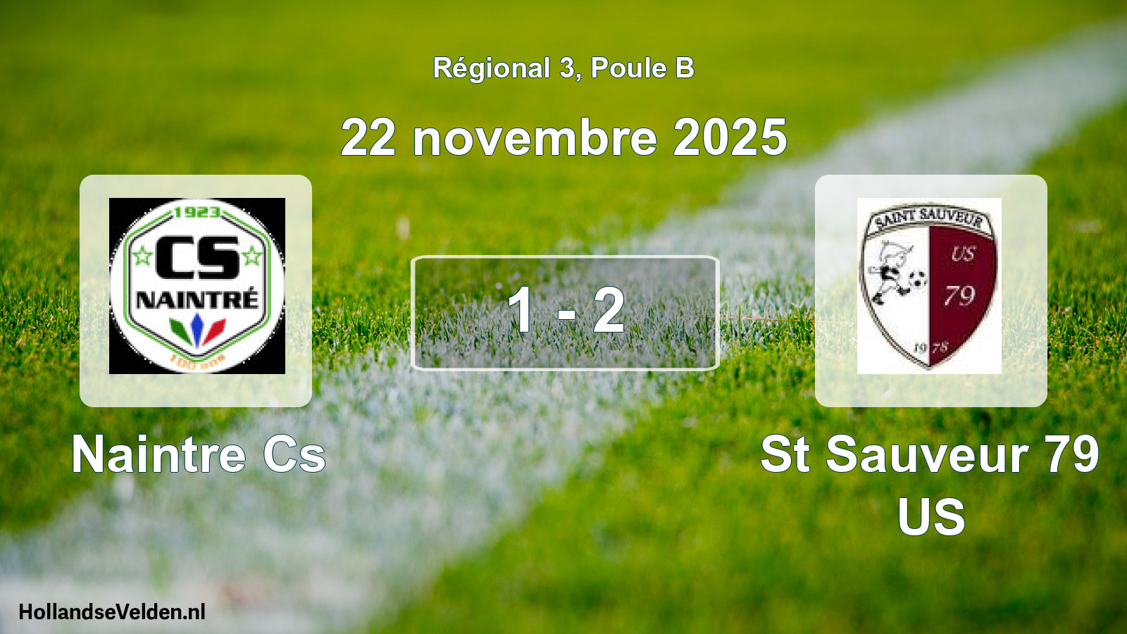 Total number of matches played: Naintre Cs - St Sauveur 79 US 1 - 2 (22 November 2025)