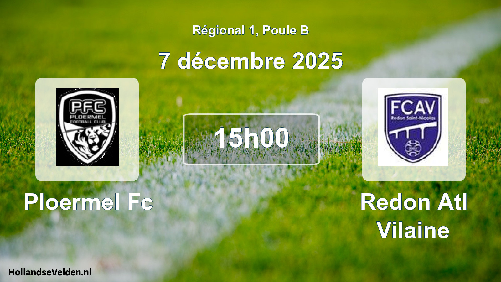 Scheduled Match: Ploermel Fc - Redon Atl Vilaine (7 December 2025)