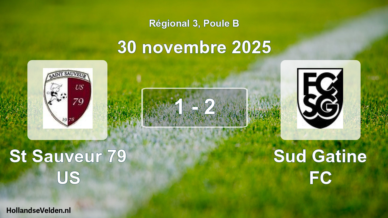 Total number of matches played: St Sauveur 79 US - Sud Gatine FC 1 - 2 (30 November 2025)
