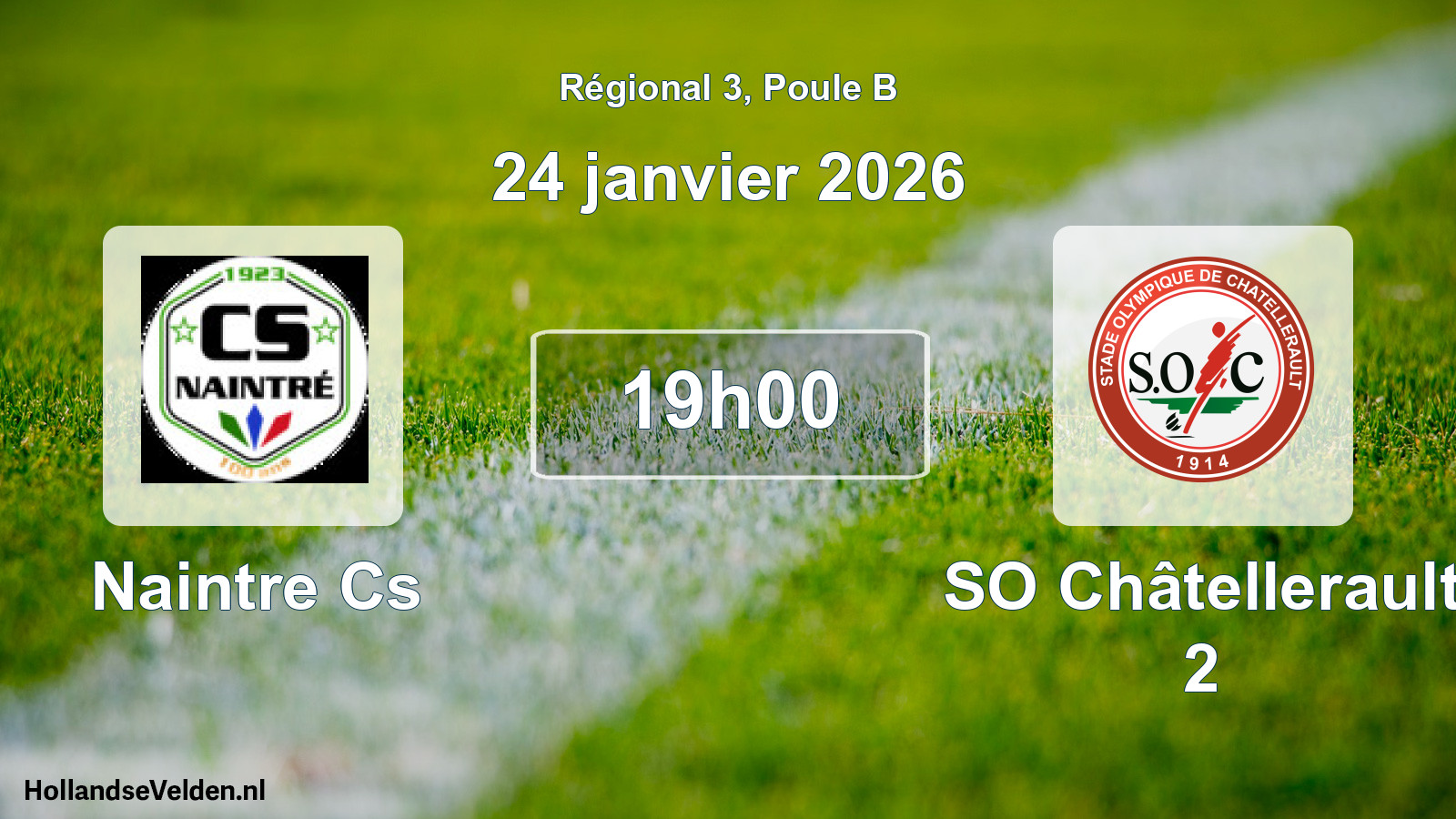 Match programmé: Naintre Cs - SO Châtellerault 2 (24 janvier 2026)