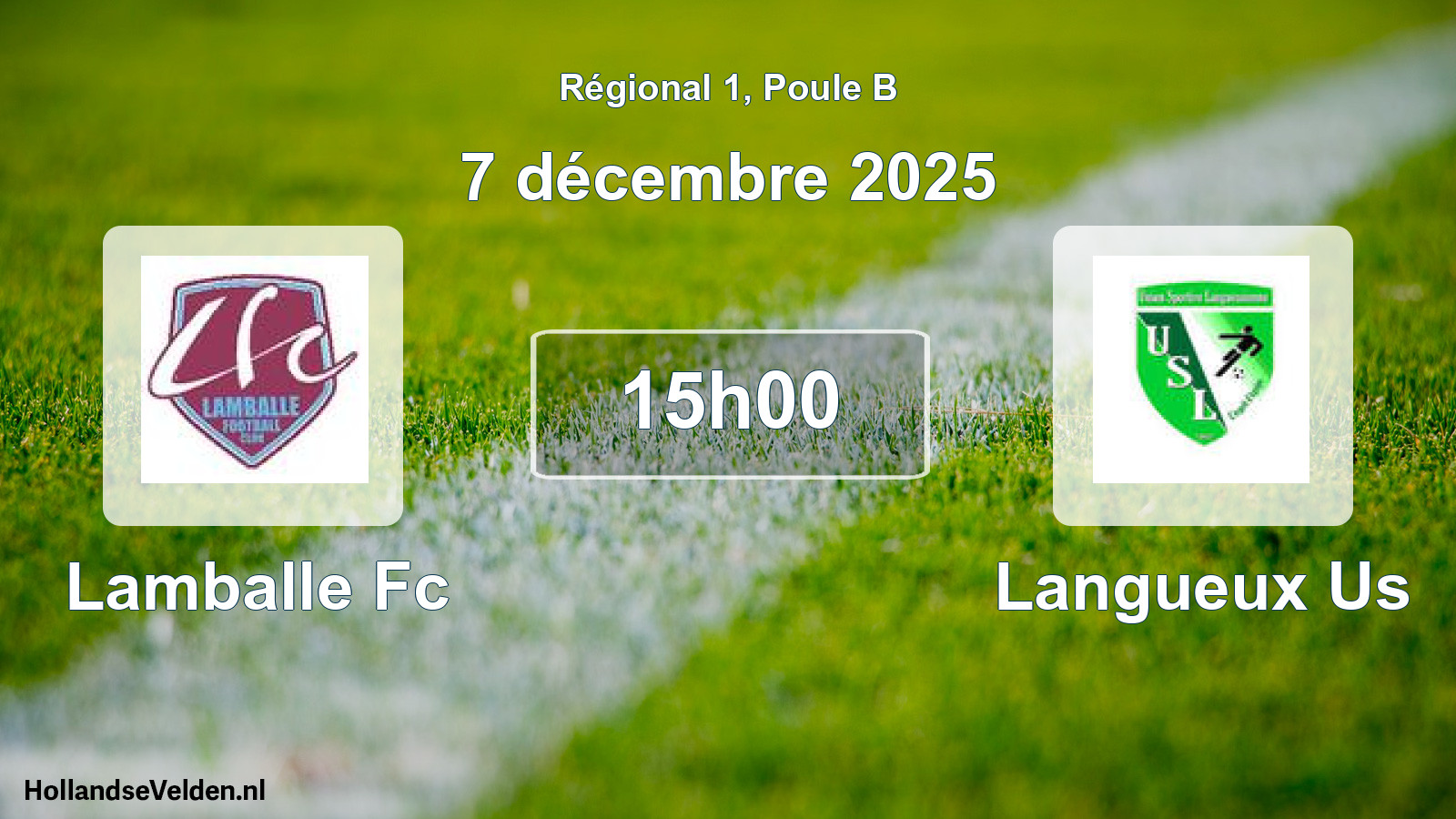 Scheduled Match: Lamballe Fc - Langueux Us (7 December 2025)