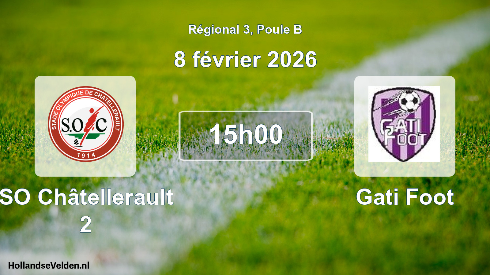 Scheduled Match: SO Châtellerault 2 - Gati Foot (8 February 2026)