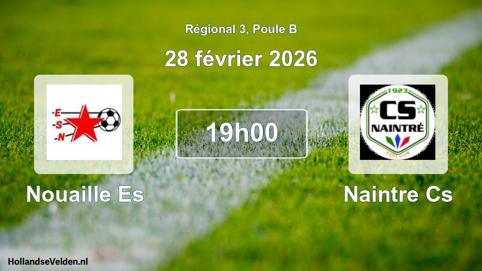 Match programmé: Nouaille Es - Naintre Cs (28 février 2026)