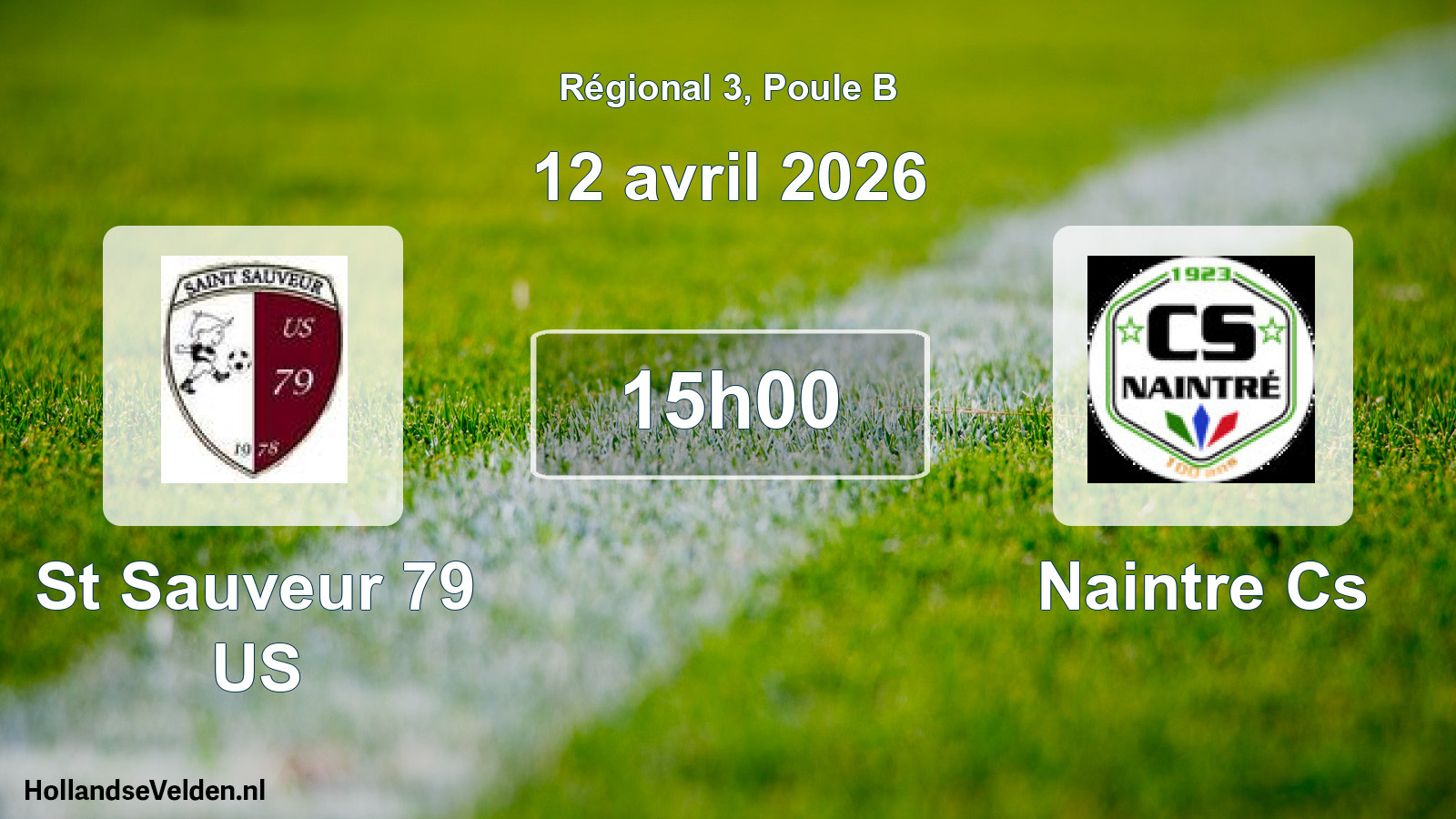Scheduled Match: St Sauveur 79 US - Naintre Cs (12 April 2026)