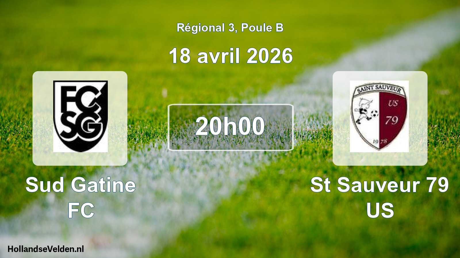 Scheduled Match: Sud Gatine FC - St Sauveur 79 US (18 April 2026)