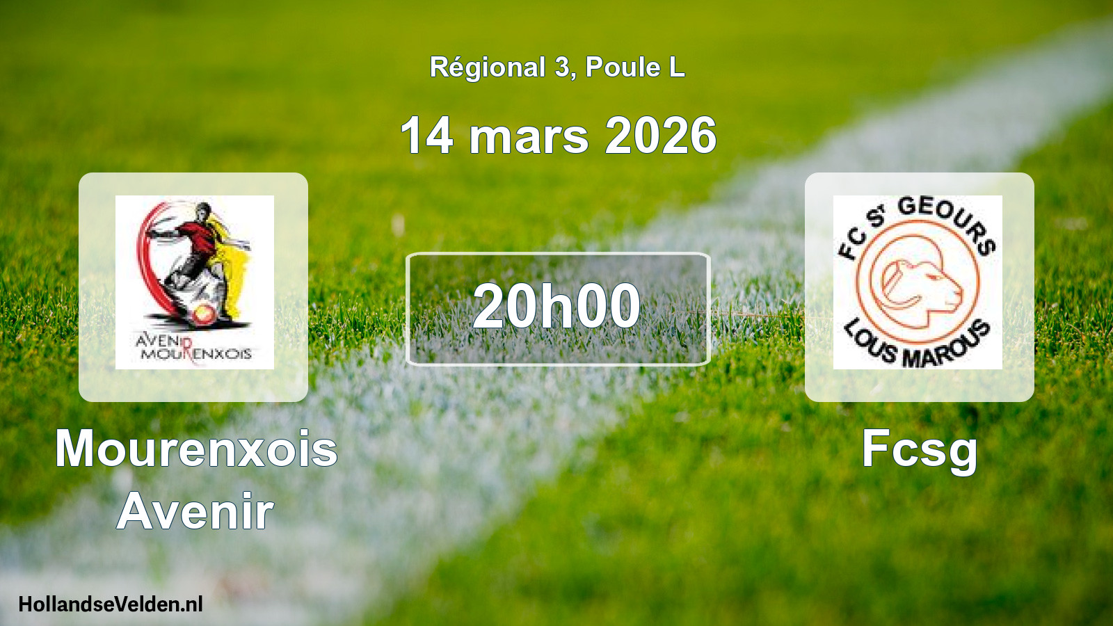 Match programmé: Mourenxois Avenir - Fcsg (14 mars 2026)