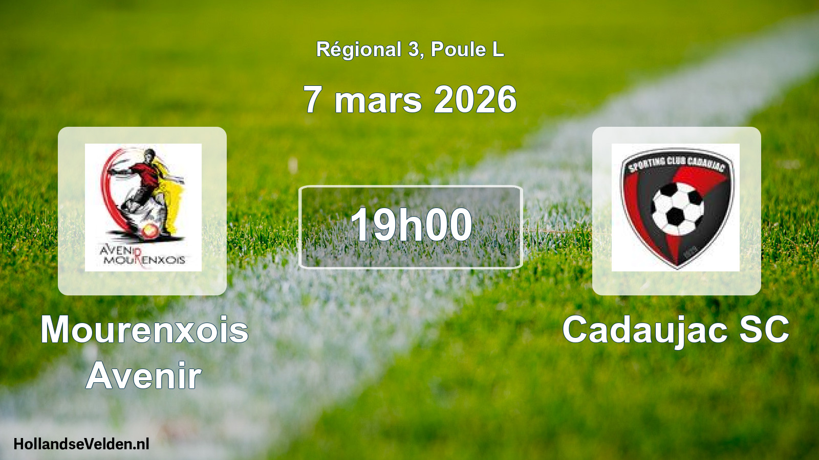 Scheduled Match: Mourenxois Avenir - Cadaujac SC (7 March 2026)