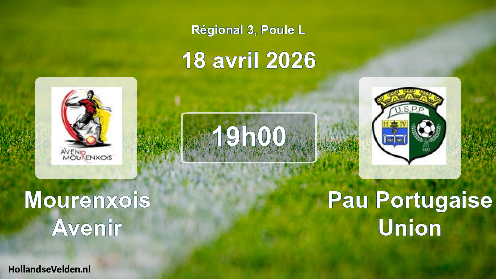 Match programmé: Mourenxois Avenir - Pau Portugaise Union (18 avril 2026)