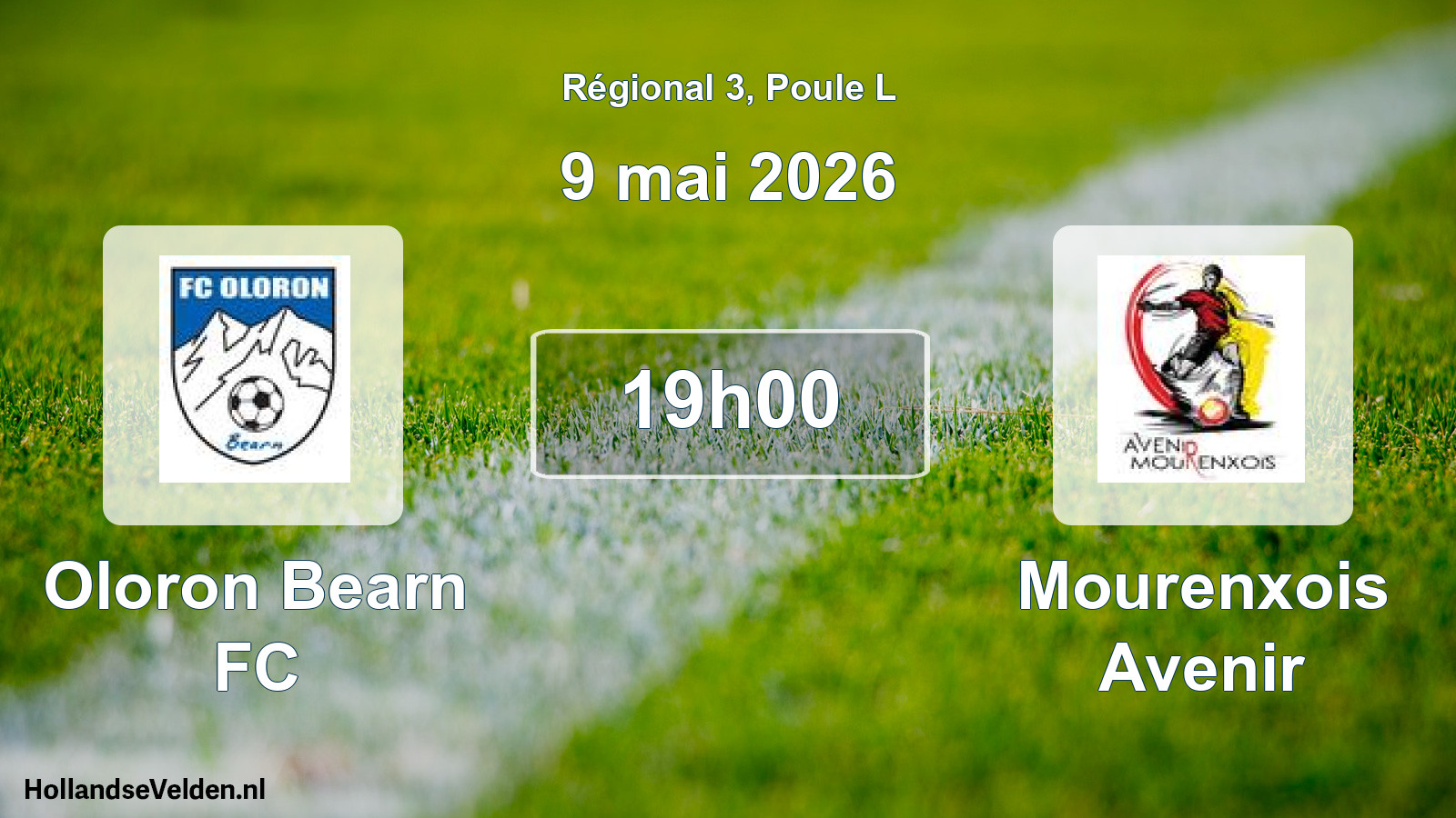 Match programmé: Oloron Bearn FC - Mourenxois Avenir (9 mai 2026)