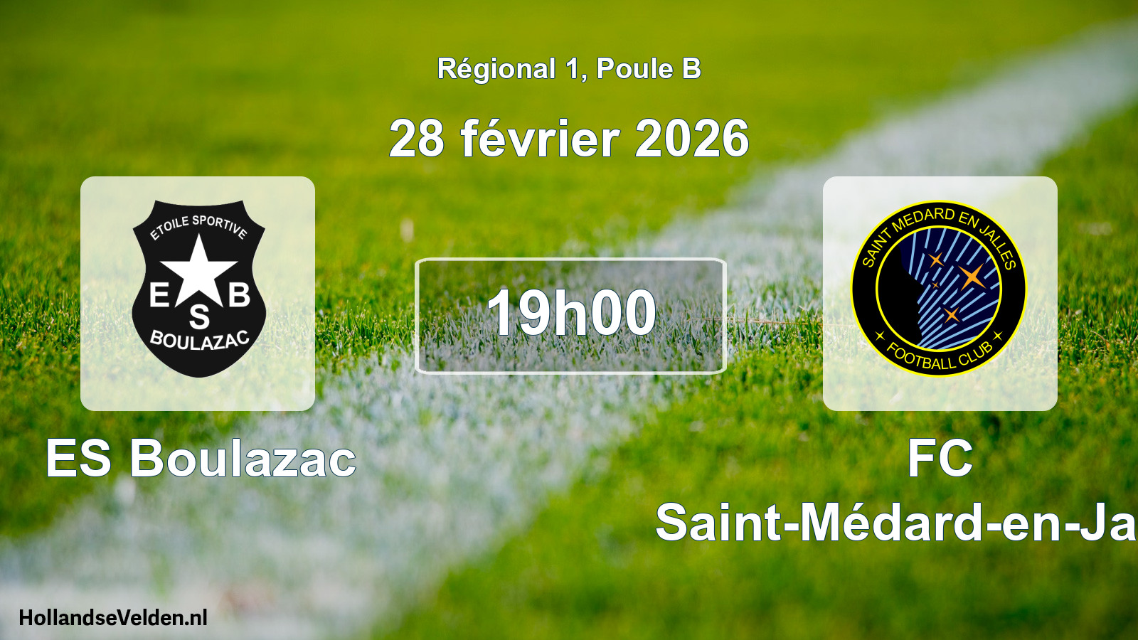 Geplande wedstrijd: ES Boulazac - FC Saint-Médard-en-Jalles (28 februari 2026)