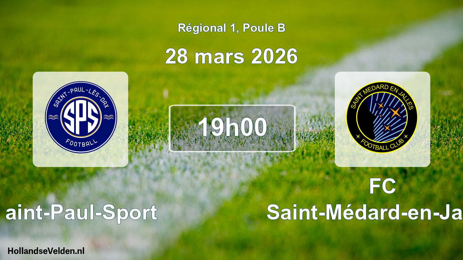 Scheduled Match: Saint-Paul-Sport - FC Saint-Médard-en-Jalles (28 March 2026)